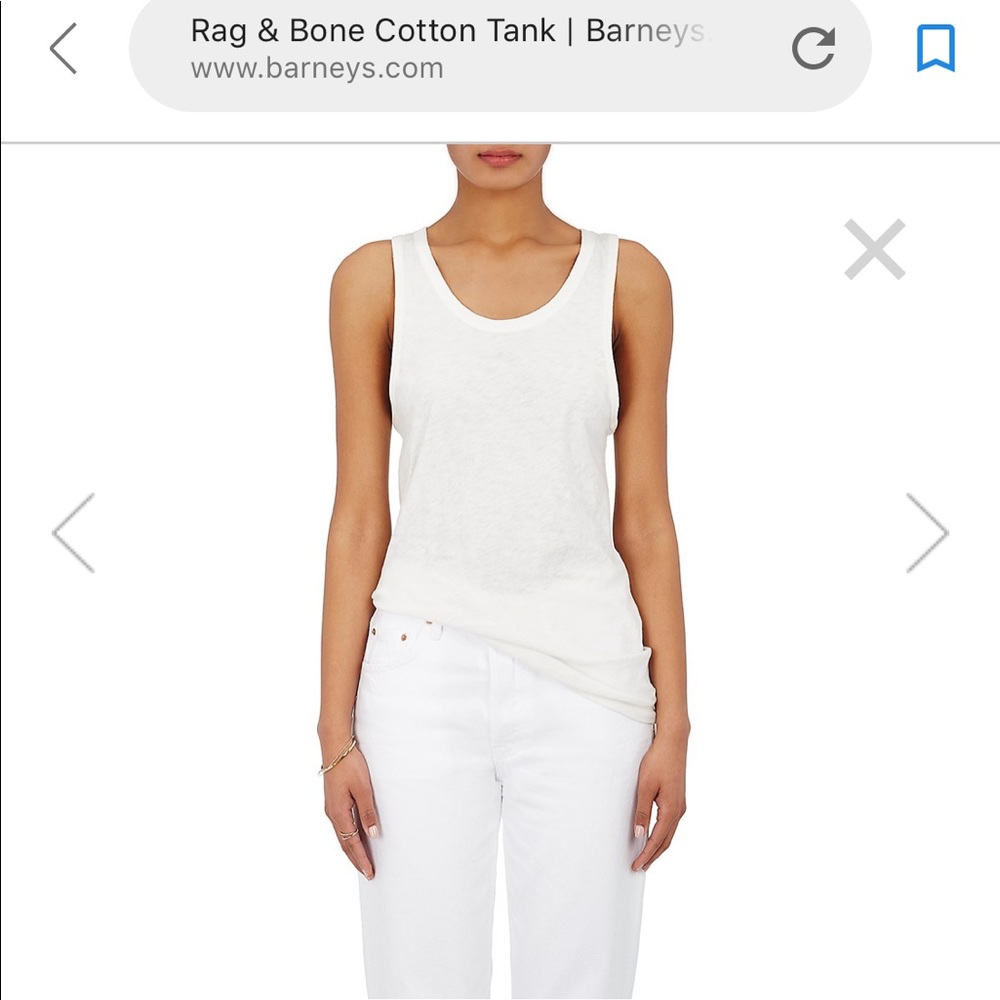 Rag & Bone NY Perfect White Cotton Tank “The Tank”